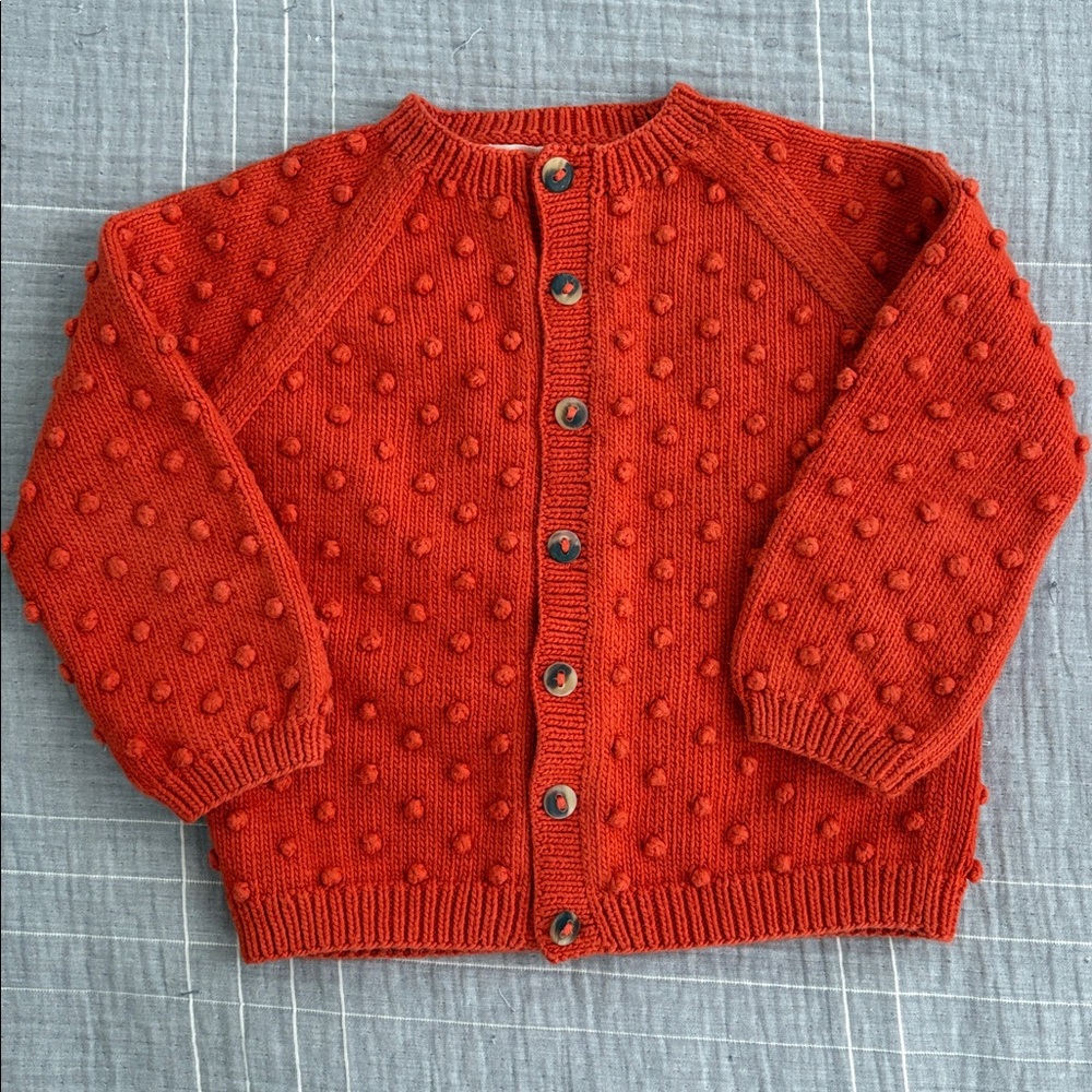 Misha & Puff Popcorn Cardigan - 5-6Y